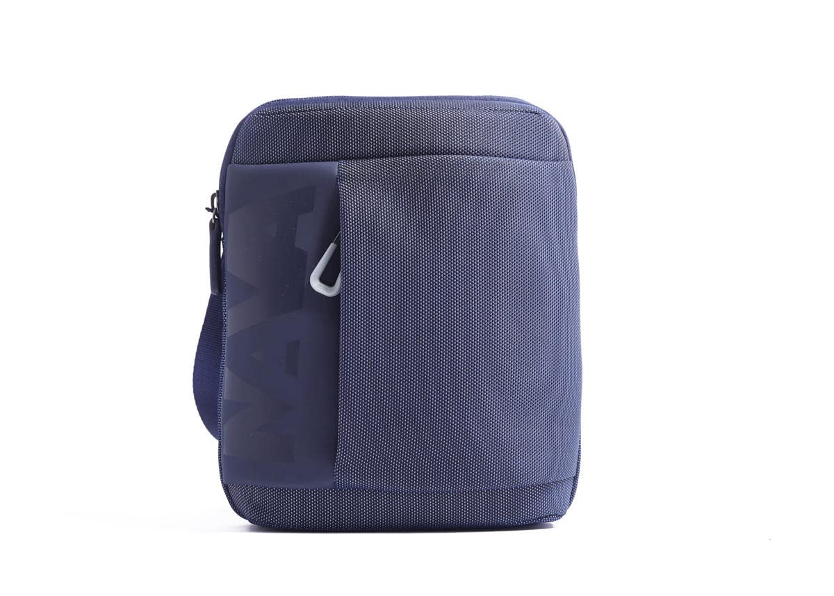 nava-design-cross-borsa-a-tracolla-con-scomparto-tablet-cobalto-blu-notte-grigio image 1