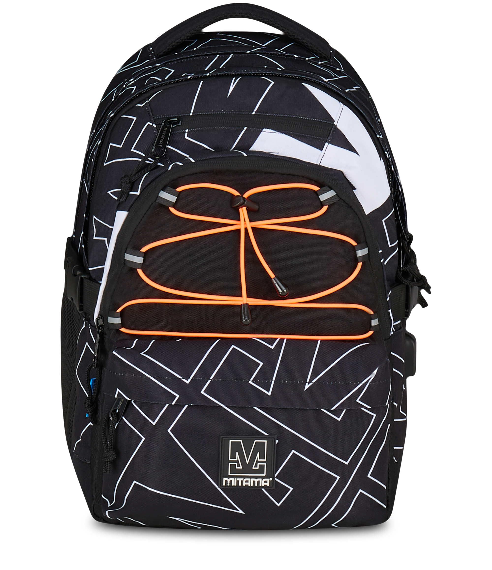 mitama-bdbf-legacy-zaino-scuola-nero-triplo-scomparto-con-usb image 2