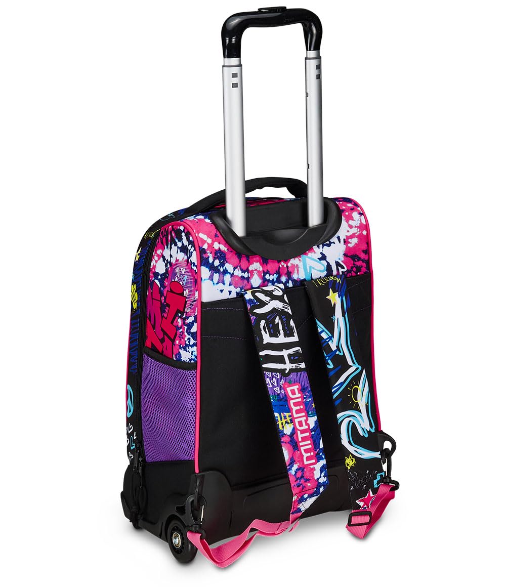 mitama-trolley-dr-junior-hey-dye-trolley-scuola-rosa-e-nero-35-l image 5