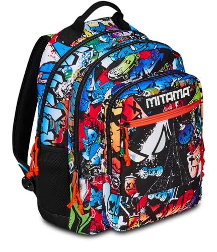 mitama-spider-king-zaino-triplo-scomparto-multicolore-bambino-ragazzo image 8