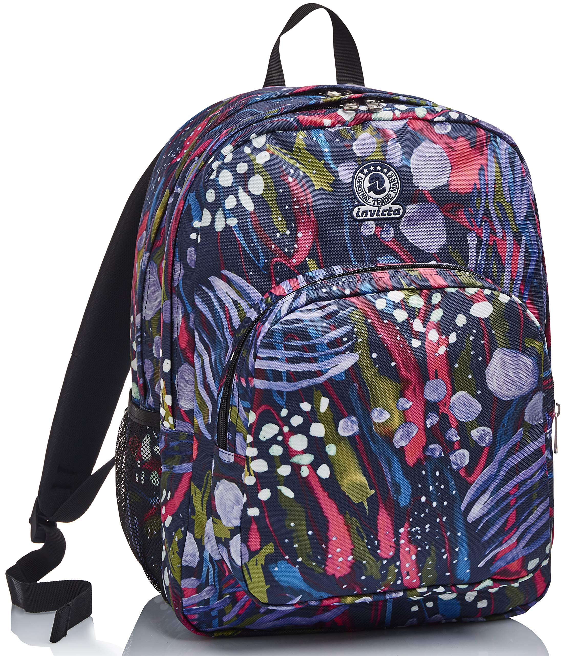 invicta-strong-zaino-doppio-scomparto-38l-abstract-jungle-blu image 2