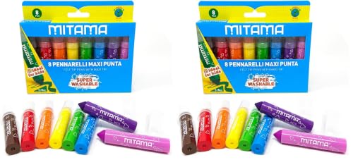 mitama-pennarelli-maxipunta-super-lavabili-astuccio-da-8-colori-scuola image 6