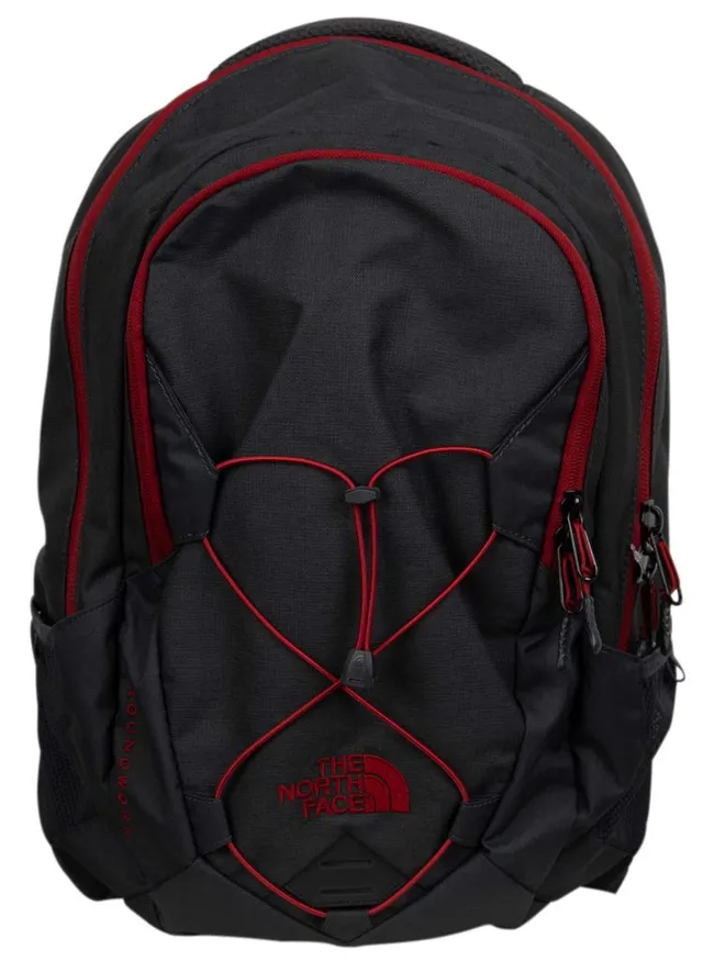 the-north-face-groundwork-zaino-dark-grey-heather-cardinal-red image 1
