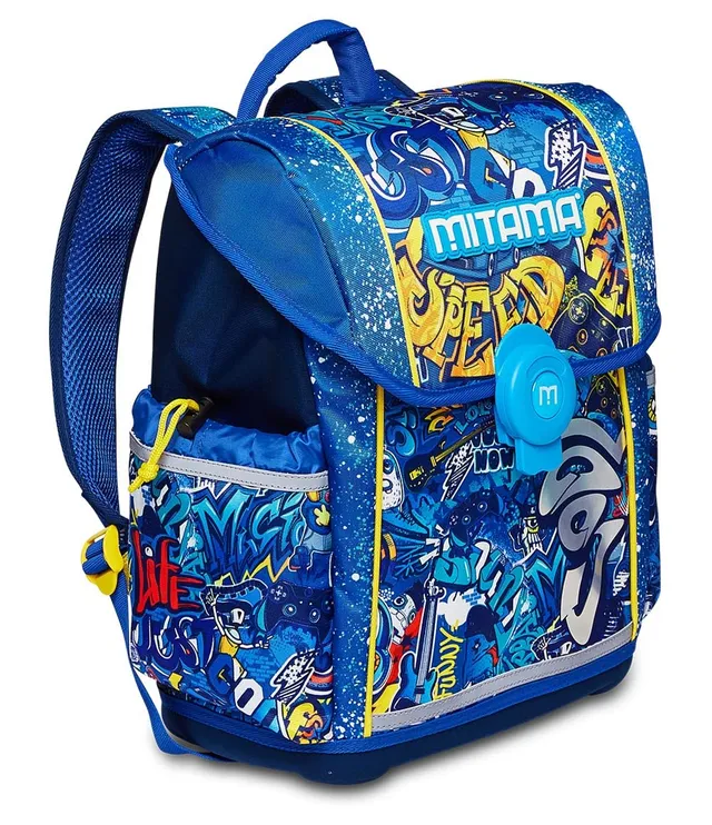 mitama-upside-speedy-blu-zaino-scuola-doppio-scomparto-impermeabile image 1