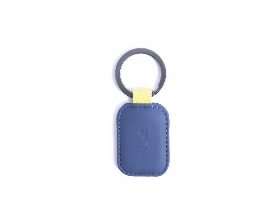 nava-design-twin-colors-portachiavi-tondo-blu-lime image 1