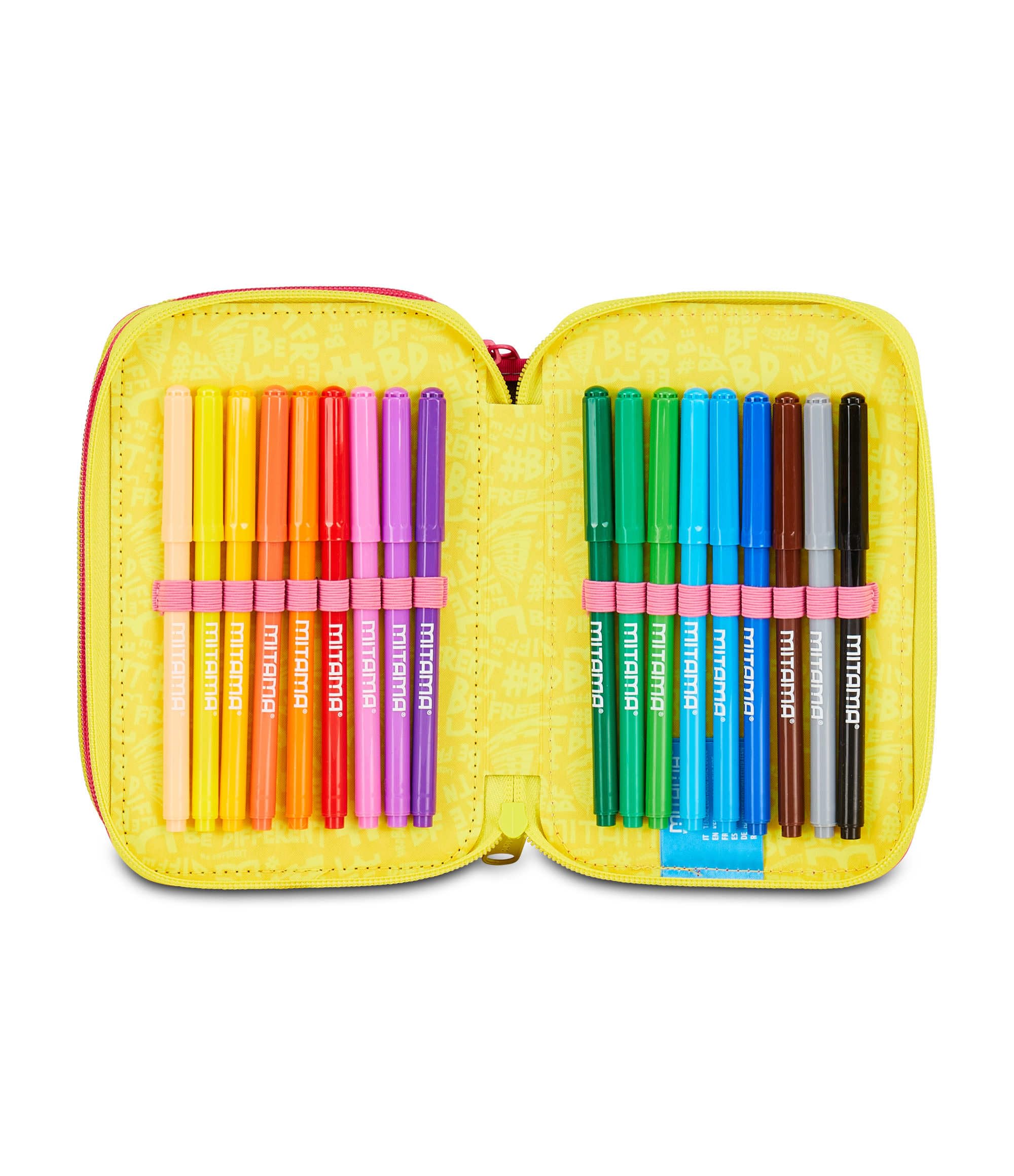 mitama-triplo-catrock-astuccio-scuola-3-scomparti-da-47-pz-completo image 7