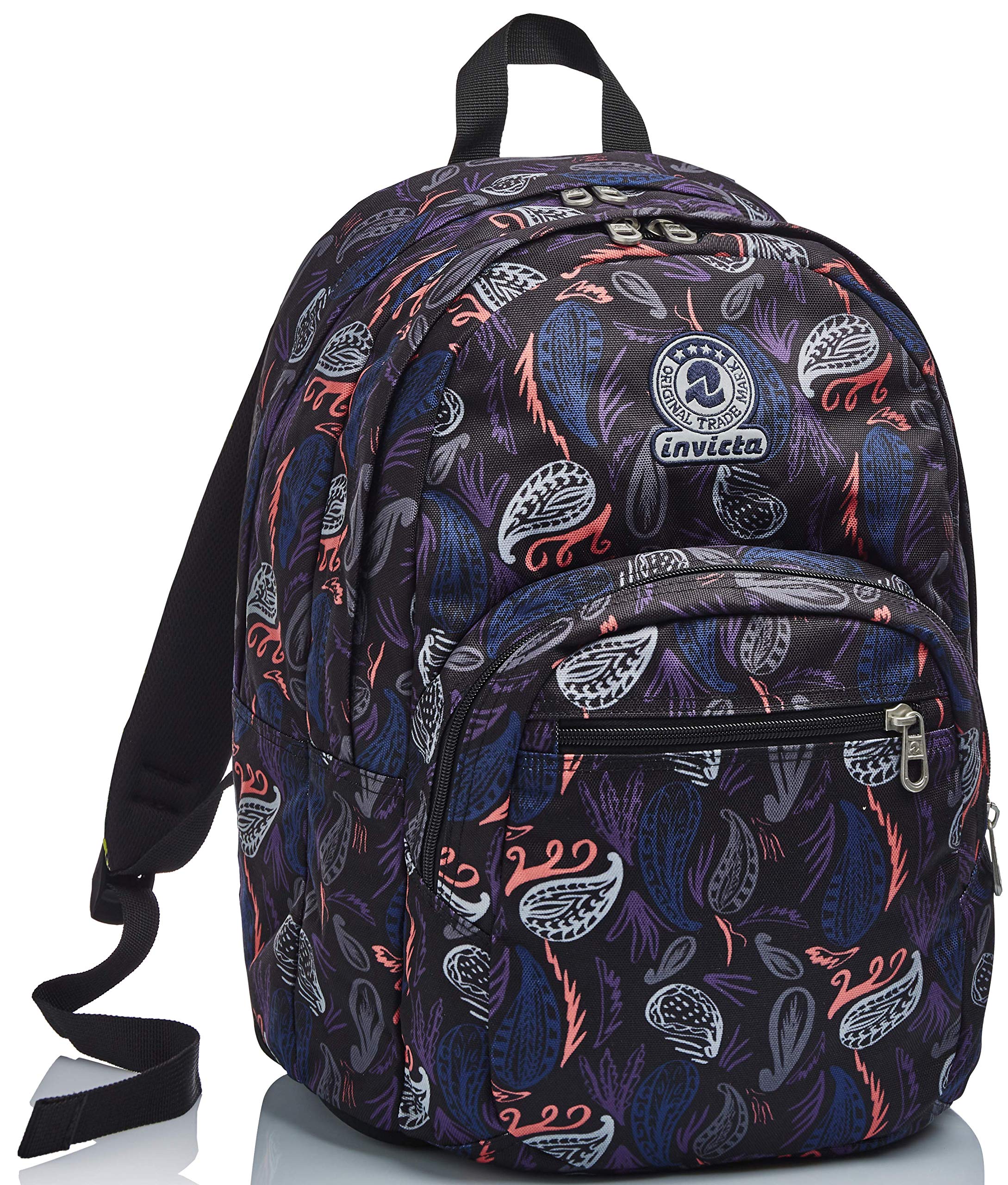 invicta-zaino-doppio-scomparto-tasche-multifunzione-scuola-e-tempo-libero image 1