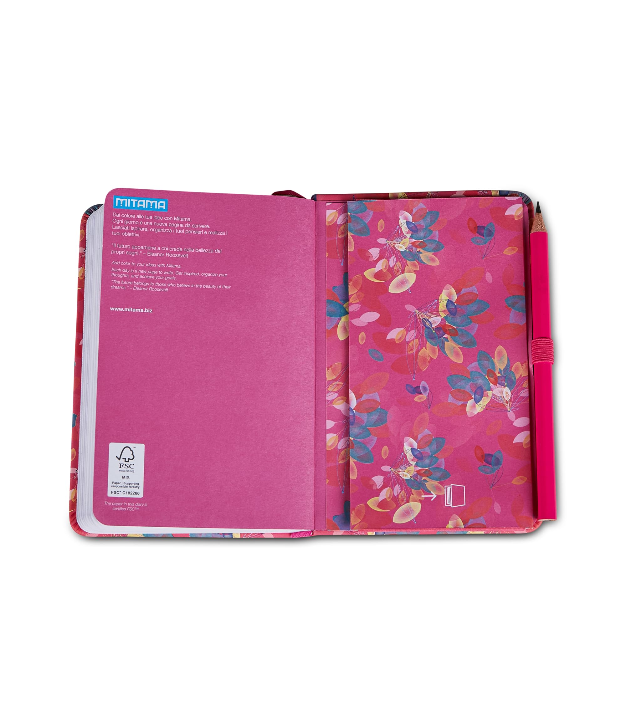 mitama-pocket-floreale-agenda-settimanale-2026-9x14-cm-18-mesi image 4