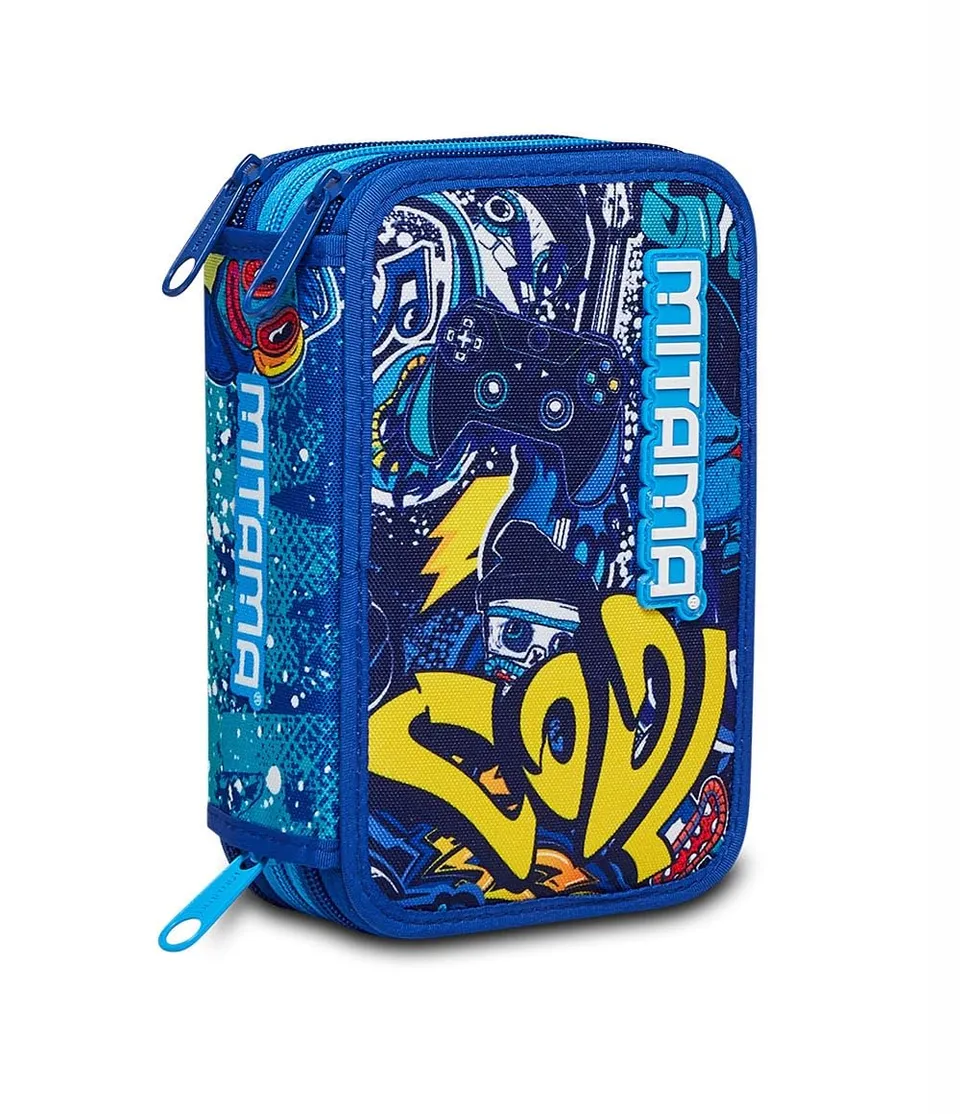 mitama-astuccio-triplo-speedy-blu-47-pz-astuccio-scuola-completo image 1