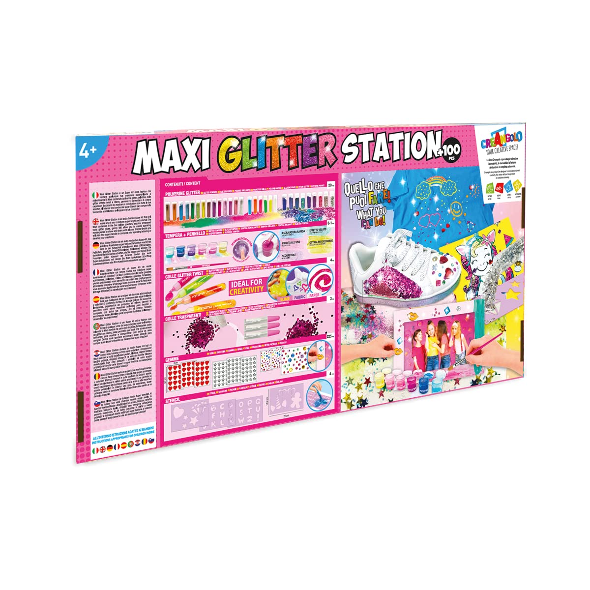 mitama-creangolo-maxi-glitter-station-kit-creativo-100-pezzi image 5