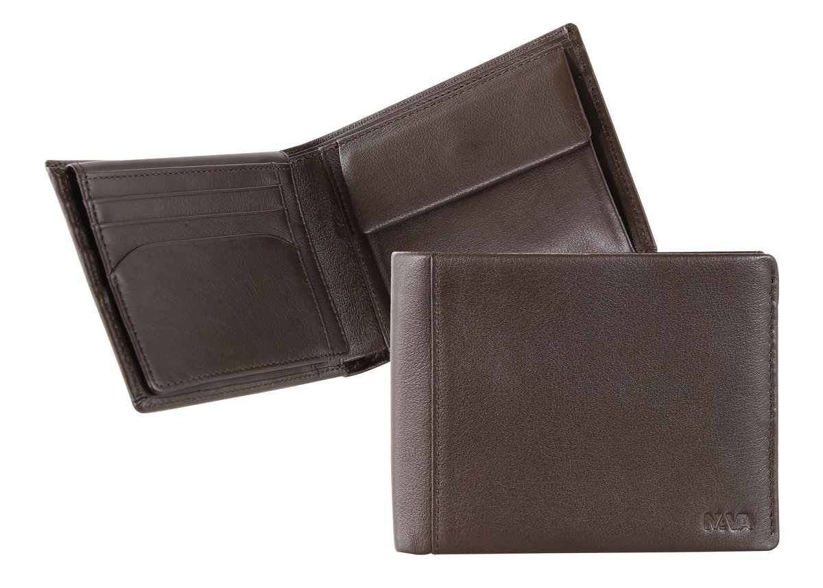 nava-design-smooth-portafoglio-uomo-in-pelle-marrone-10-x-13-cm image 1