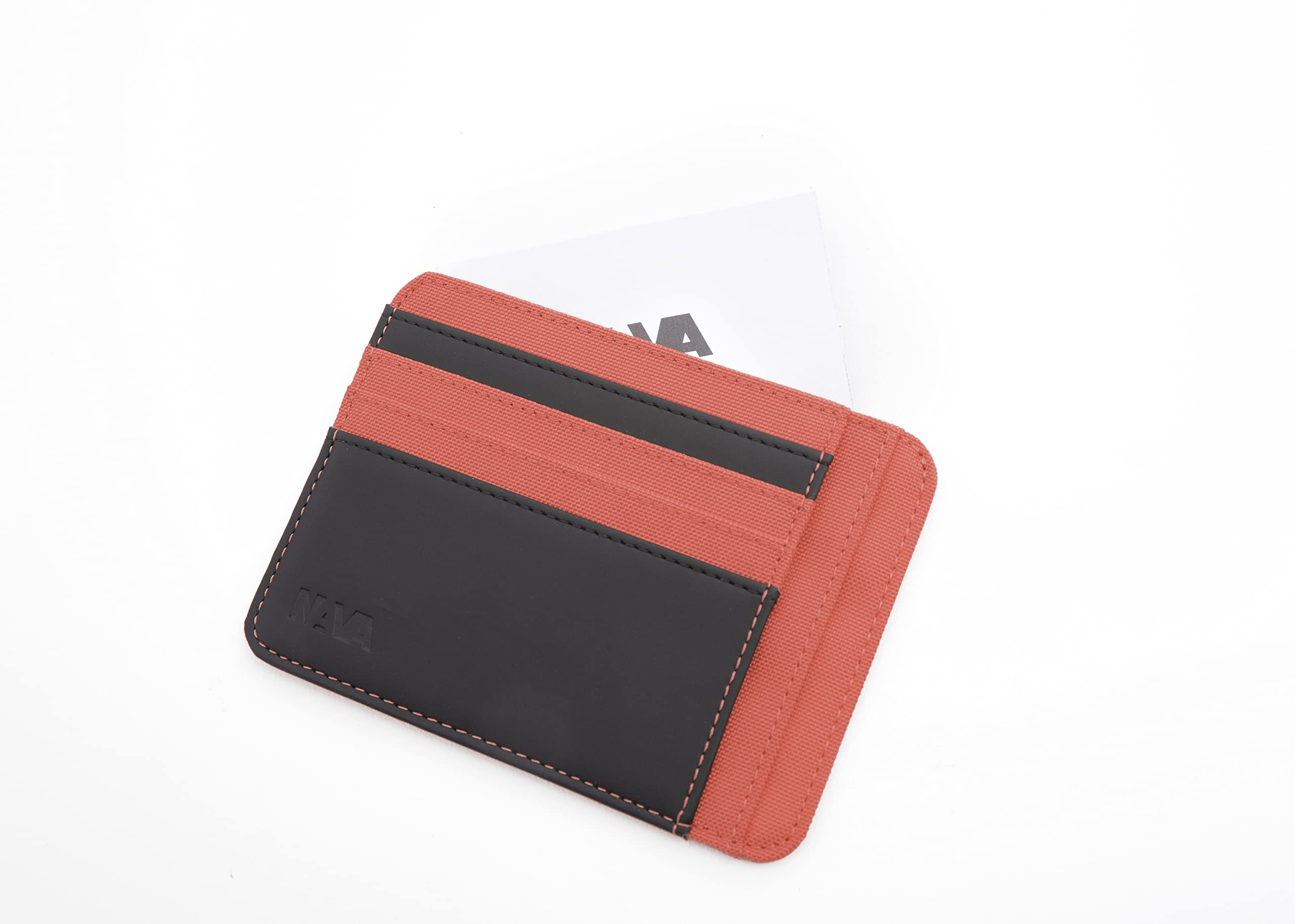 nava-design-twin-porta-carte-di-credito-e-documenti-8-slot-con-rfid-rosso-corall image 4