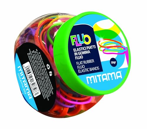 mitama-barattolo-elastici-colorati-piatti-fluo-50-g image 4